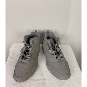 LA Gear Men's Basketball Shoes Grey Suede‎ High Top Sneakers Size 10